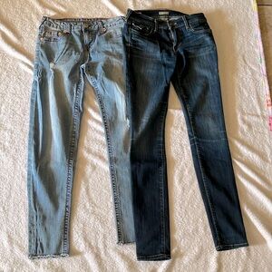 Bundle 2 for 1 True Religion Jeans size 26 & 25